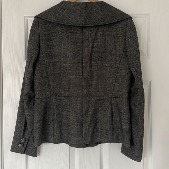 Dana Buchman gray blazer décor down Sz 10 - Picture 4 of 9